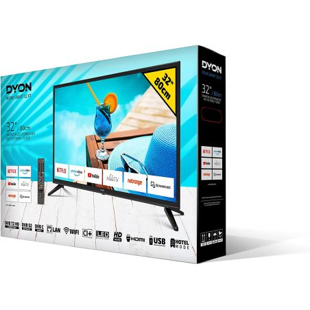 Телевізор 32 дюйми DYON Movie Smart 32 XT (Smart TV LED 60 Гц HD)