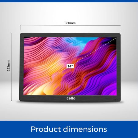 Телевізор 14 дюймів Cello C1420DVB (12 Volt SD slot HDMI)