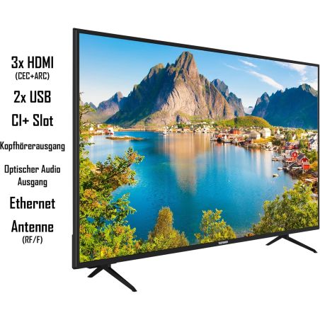 Телевізор 58 дюймів Telefunken XU58SN550S (4К Smart TV T2/S2 — W24-HC5165)