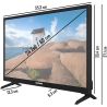 Телевізор 24 дюйми Telefunken XH24K550V (Smart TV 12 Volt Wi-Fi — W24-FH6853)
