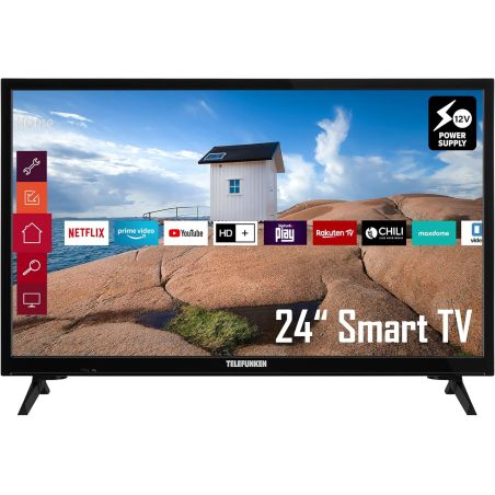 Телевізор 24 дюйми Telefunken XH24K550V (Smart TV 12 Volt Wi-Fi — W24-FH6853)