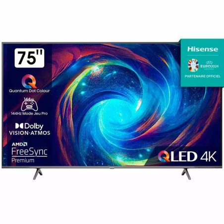 Телевизор 75 дюймов Hisense 75E77KQ PRO (4K Smart TV QLED 144Hz 50W — W24-HO1561)