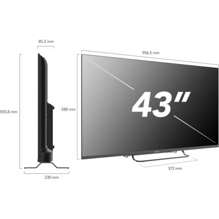 Телевізор 43 дюйми SmartTech 43QG02VUA (QLED 4К Smart TV 60Гц T2/S2)