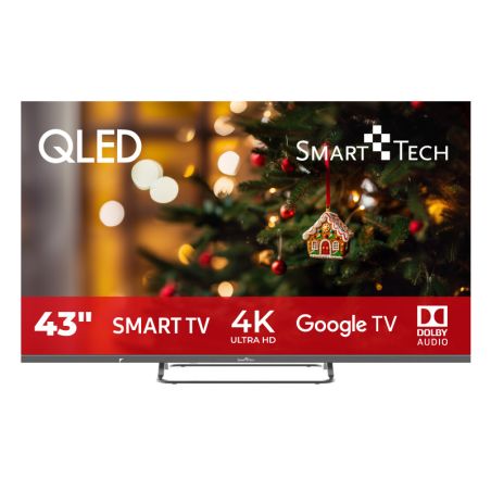 Телевізор 43 дюйми SmartTech 43QG02VUA (QLED 4К Smart TV 60Гц T2/S2)