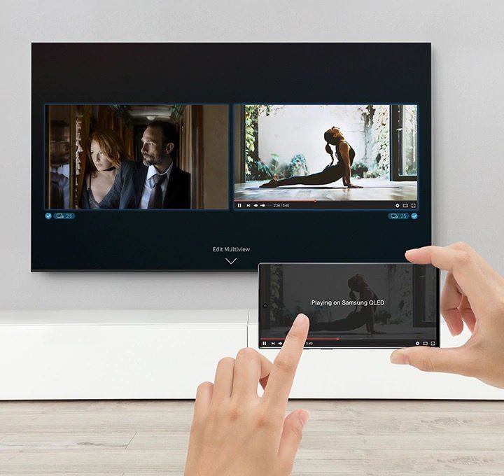 Телевізор 75 дюймів Samsung QE75Q74T (4K QLED 120 Гц Smart TV WiFi Bluetooth) 4641