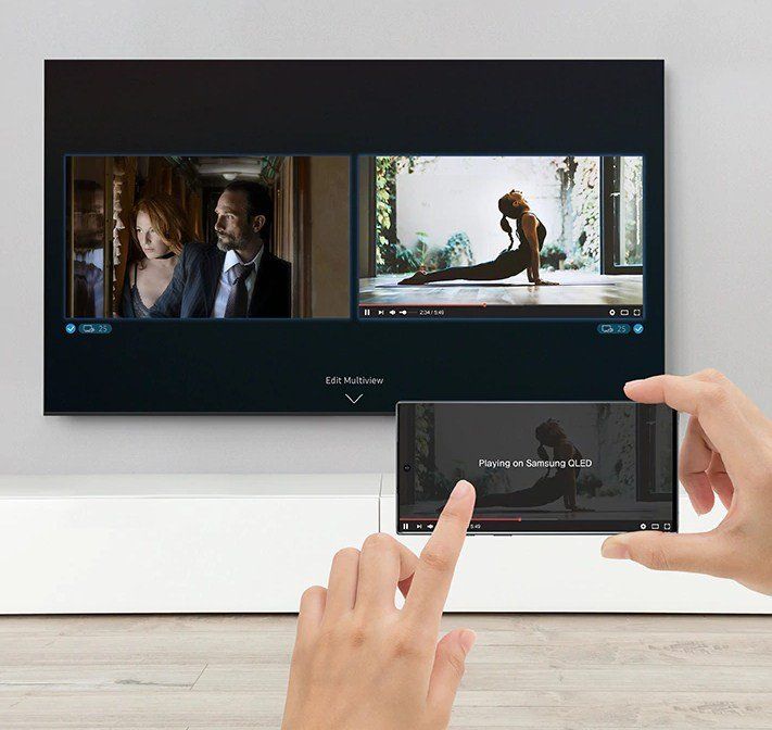 Телевізор 75 дюймів Samsung QE75Q80T (QLED 75 дюймів Smart TV 3800 PQI Dolby Digital Plus) 1174