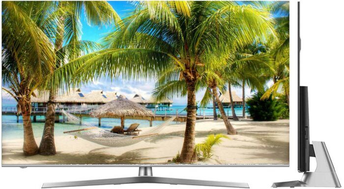 Телевизор Hisense H65U8BE (65 дюймов, Ultra HD, 4K, 120Гц, 4 Ядра, HDR, Smart TV, HDMI) - Уценка 3500