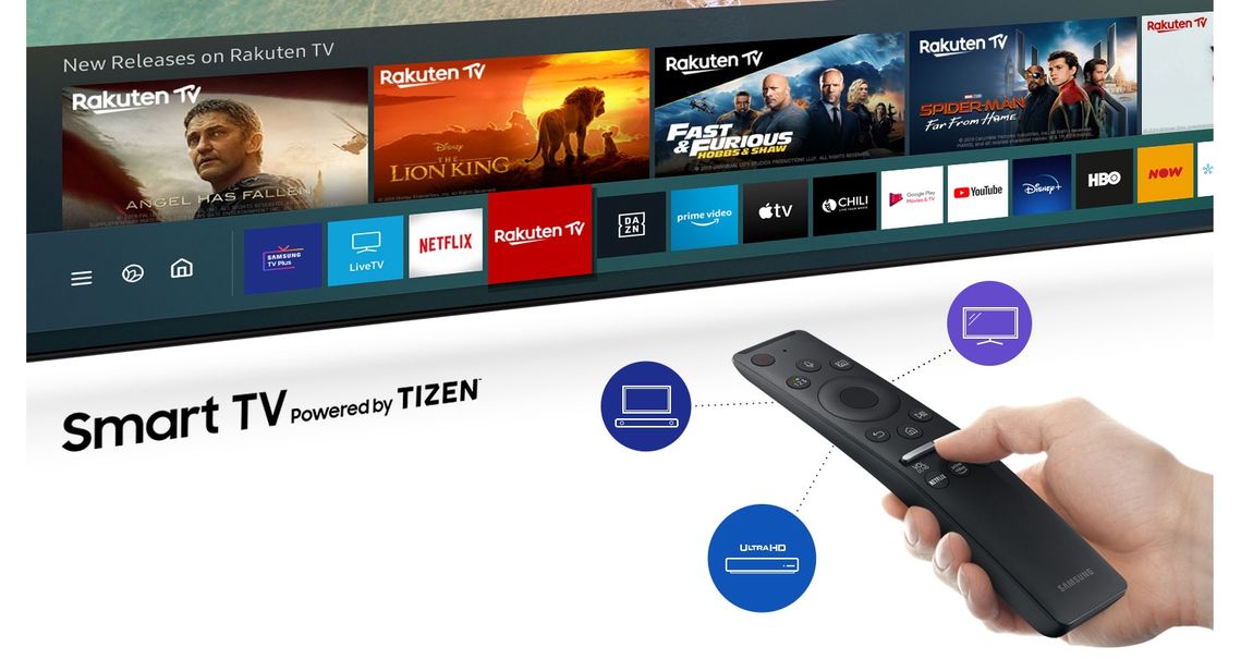 Телевізор Samsung UE55TU7002 (4K, Smart, UHD Engine, HLG, HDR10+, Dolby Digital+ 20 Вт, DVB-C T2) 3244